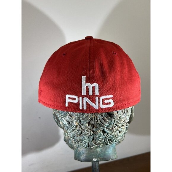 Ping Anser Under Armour Cap Hat Men Fitted 7 1/4 Red Polyester Excellent Used. - Picture 3 of 5